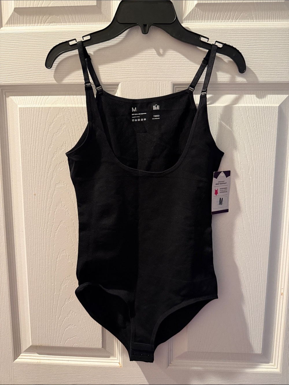 Open bust brief bodysuit